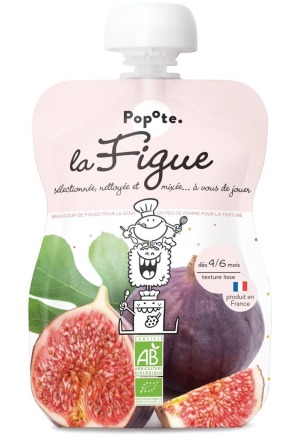 POPOTE Sachet souple à la figue bio 120 g