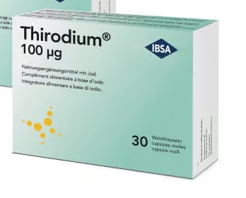 Thirodium capsules molles 100 mcg iode 30 pièces Thirodium capsules molles 100 mcg iode 30 pièces