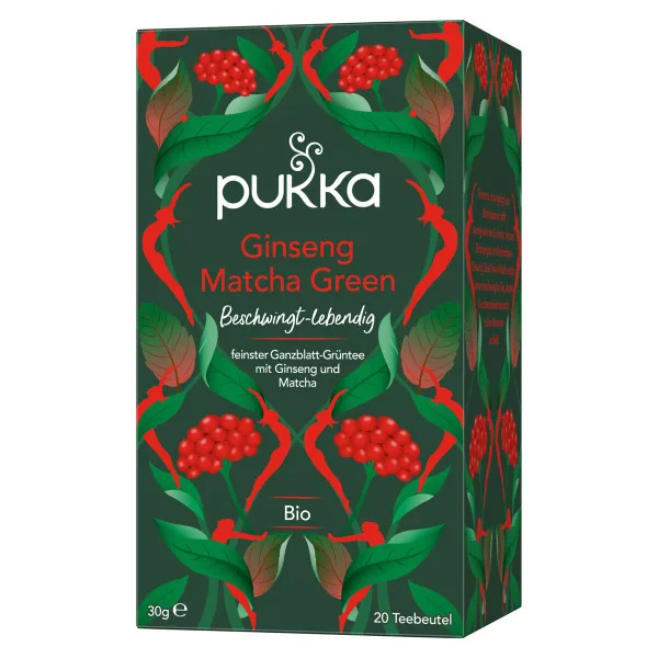 Pukka Tisane Bio Ginseng Matcha Green 20 sachets