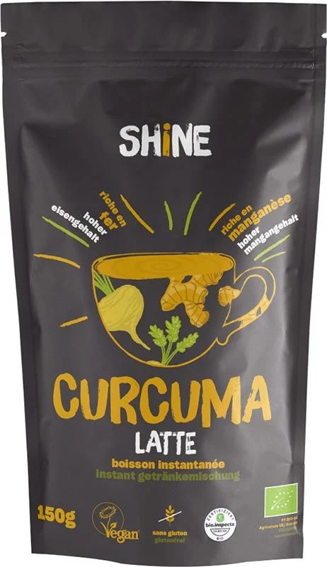 SHINE Latte au curcuma BIO Btl 150g