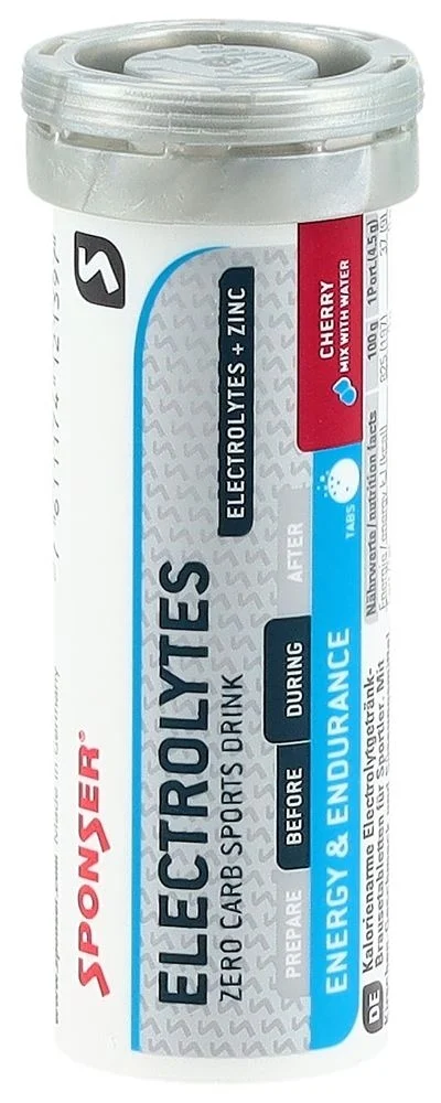 SPONSER® Electrolytes Tabs Cherry 10 pièces