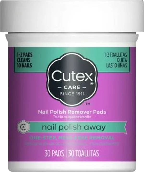 Cutex Nail Polish Remover Pads 30 pièces