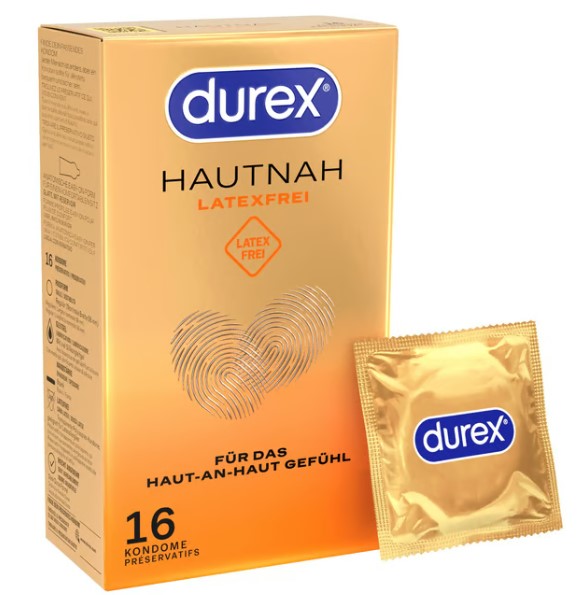 Préservatif Durex Hautnah sans latex 16 pièces
