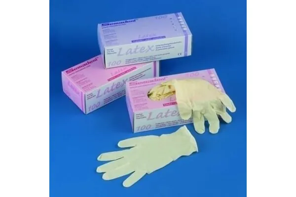 Semadeni gants d'examen latex S non poudrés boîte 100 pièces