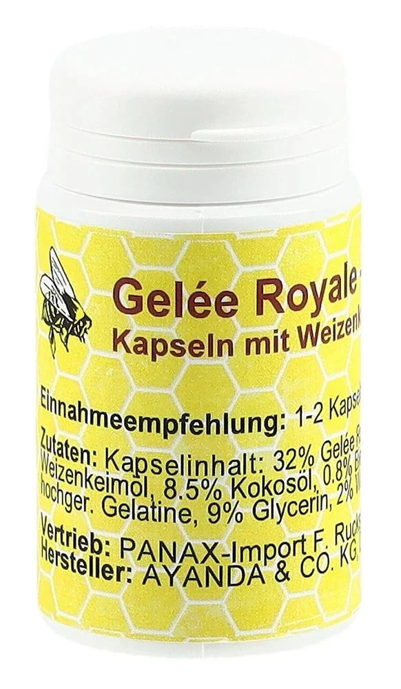 Gelée royale en gélules, boîte de 32 gélules