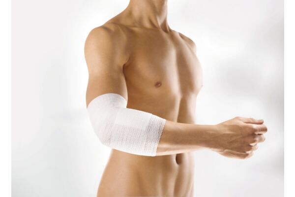 Bande de fixation Mollelast haft 6cmx20m blanche