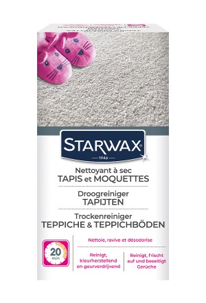 Starwax Nettoyant à sec pour tapis et moquettes 500g Starwax Nettoyant à sec pour tapis et moquettes 500g