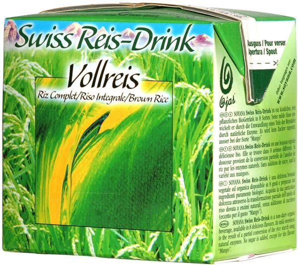 Soyana Rice Drink riz complet bio 5dl Soyana Rice Drink riz complet bio 5dl