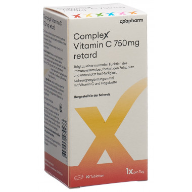 Complex Vitamine C retard Comprimés 750mg 90 pièces Complex Vitamine C retard Comprimés 750mg 90 pièces