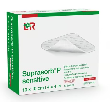 Suprasorb® P sensitive non-border 10x10cm 10 pièces
