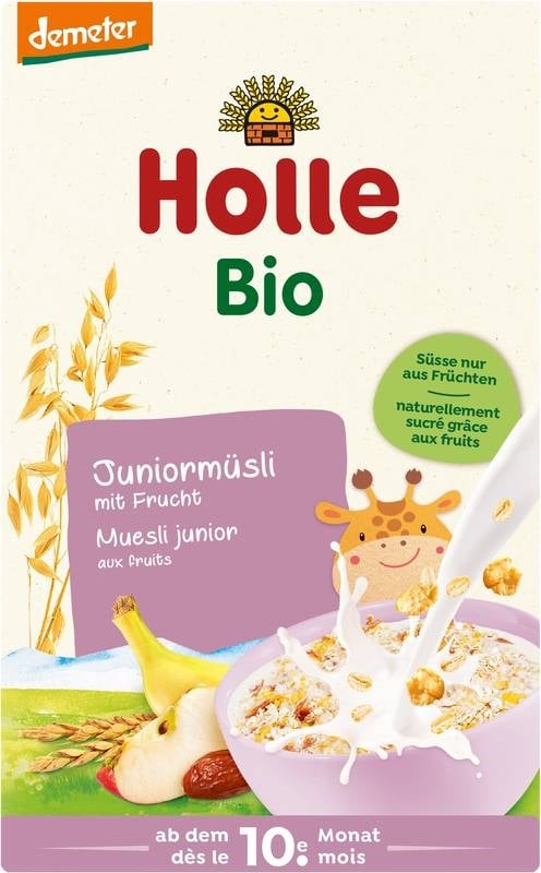 HOLLE Muesli bio junior multicéréales avec flocons de céréales 250 g