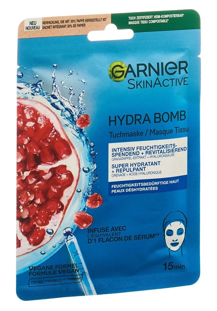 Garnier Hydra Bomb Masque en tissu Grenade 28g
