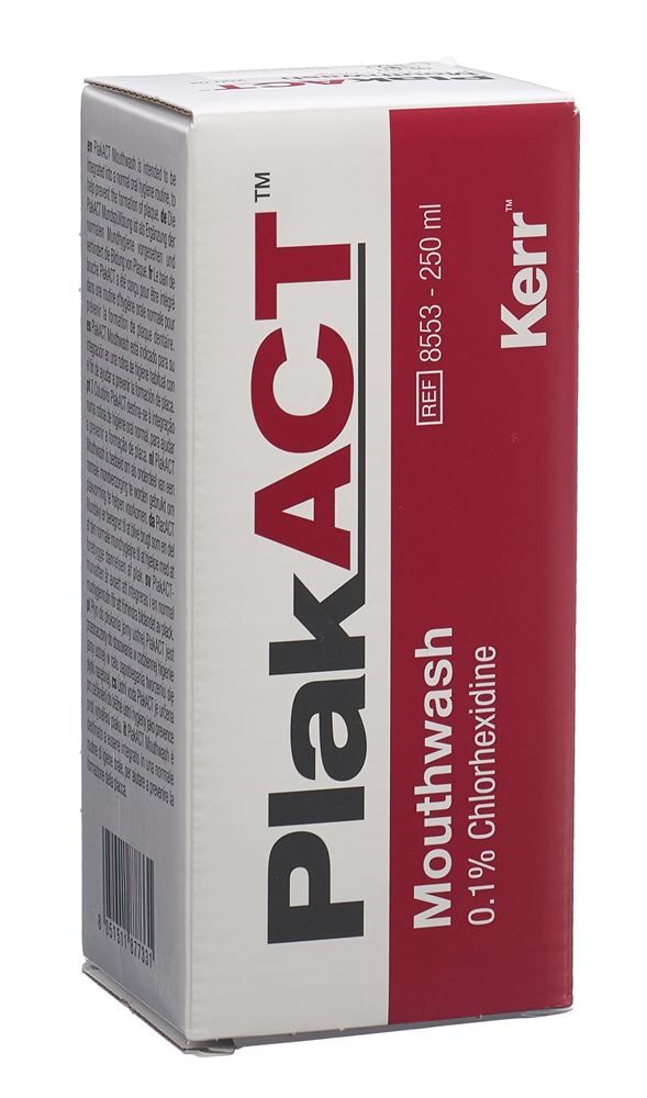 Bain de bouche PlakACT 0.1 % chlorhexidine 250ml