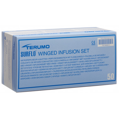 Kit de perfusion de sécurité Terumo Surflo avec canule à ailettes 25G 0.5x19mm orange 50 pièces Kit de perfusion de sécurité Terumo Surflo avec canule à ailettes 25G 0.5x19mm orange 50 pièces