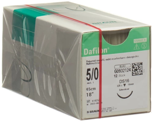 DAFILON 45cm bleu DS 16 5-0 12 pièces