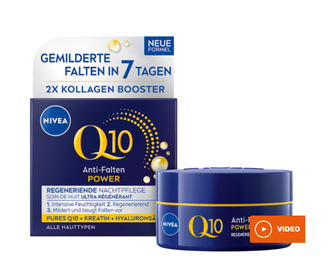 Nivea Q10 Power Anti-Rides Régénérateur de Nuit 50ml Nivea Q10 Power Anti-Rides Régénérateur de Nuit 50ml