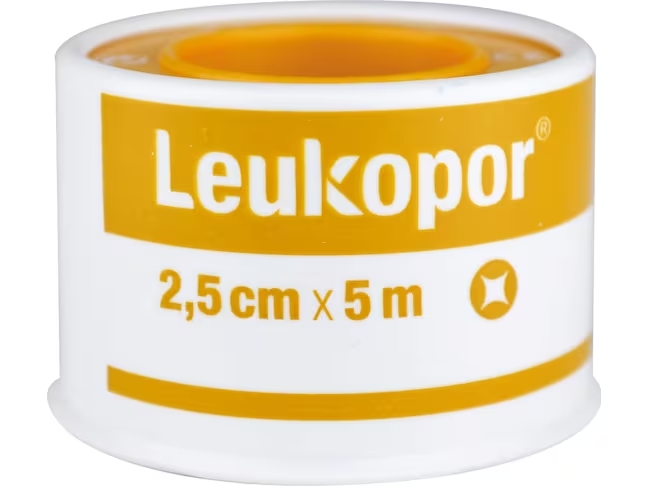 Sparadrap de fixation Leukopor doux pour la peau 2.5cmx5m
