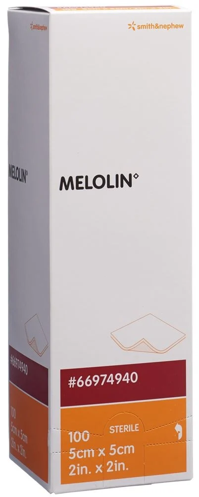 MELOLIN Compresses 5x5cm stériles 100pcs