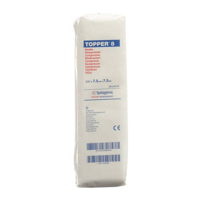 Topper 8 NW Compresses 10x10cm non stériles 200 pièces