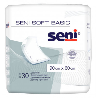 Seni Soft Basic alèses 90x60cm imperméables 30 pièces