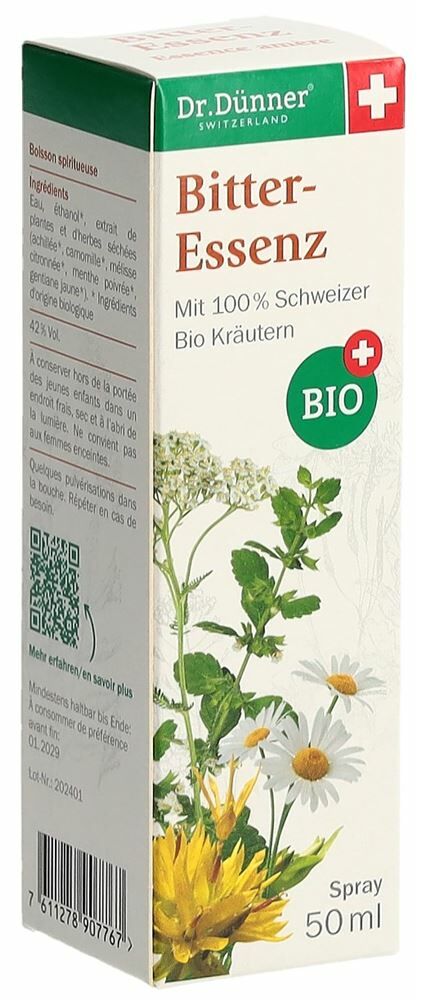 DÜNNER Essence amère Spray bio 50ml DÜNNER Essence amère Spray bio 50ml
