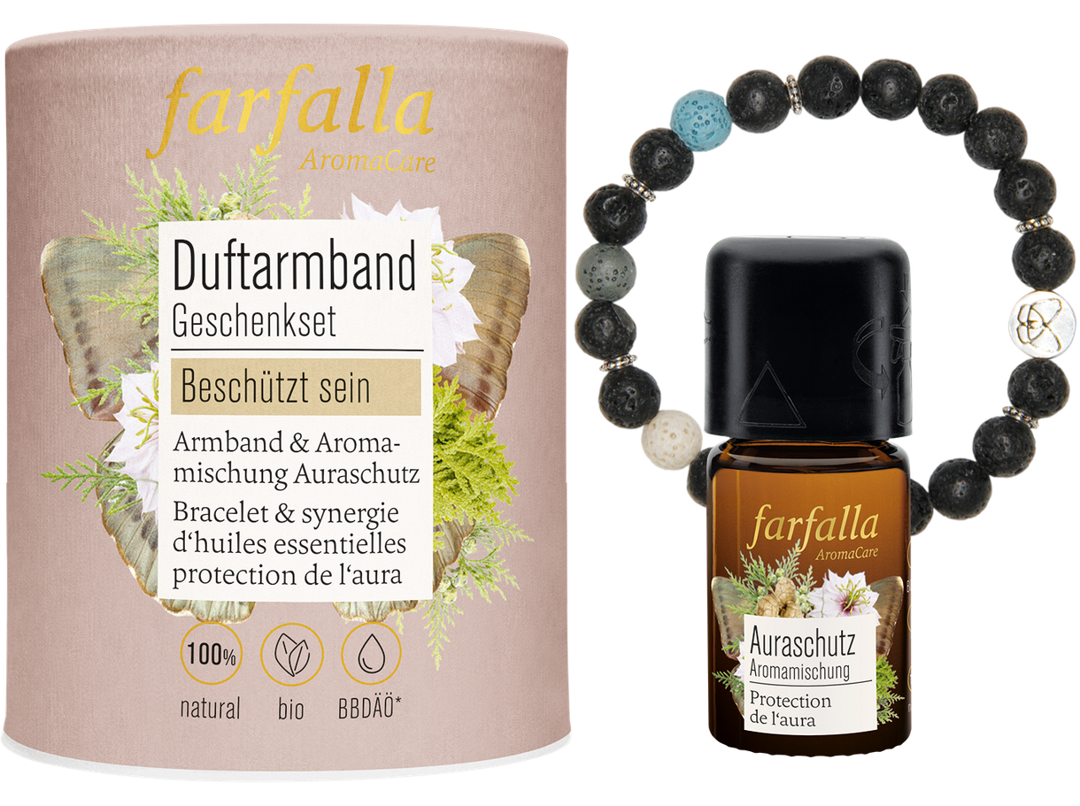 FARFALLA Set cadeau bracelet parfumé être protégé FARFALLA Set cadeau bracelet parfumé être protégé