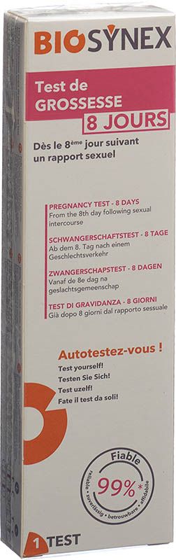 Test de grossesse BIOSYNEX 8 jours Test de grossesse BIOSYNEX 8 jours