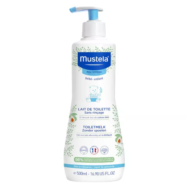 Lait démaquillant Mustela peau normale sans rinçage Fl 750ml