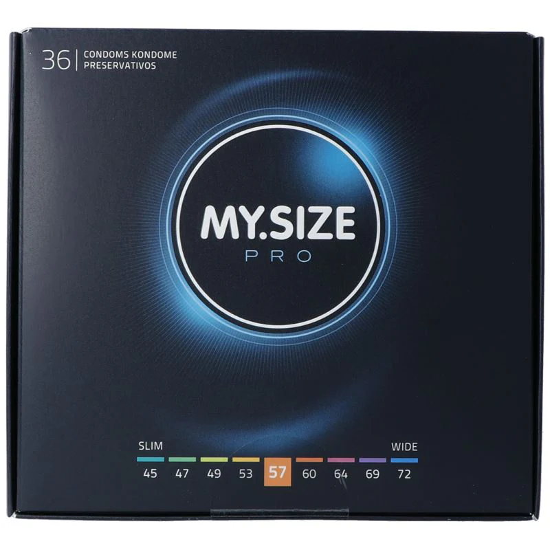 Préservatifs MY SIZE PRO 57 mm, lot de 36