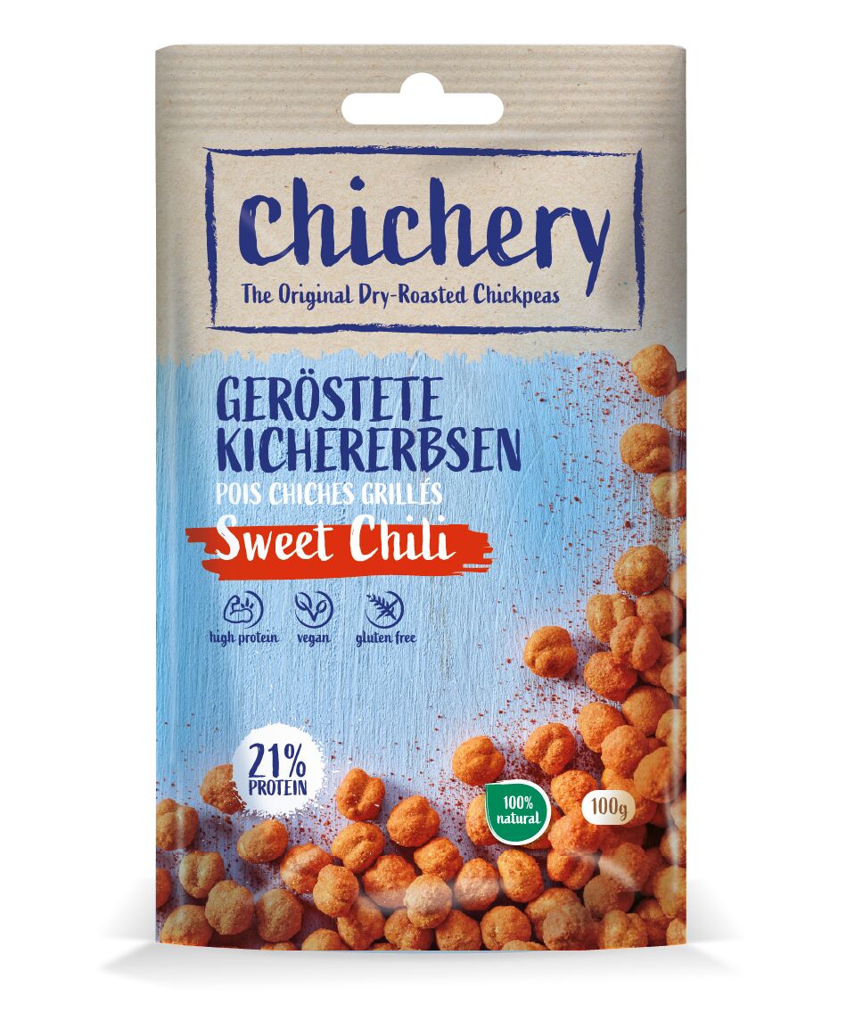 CHICHERY pois chiches Sweet Chili Btl 100g