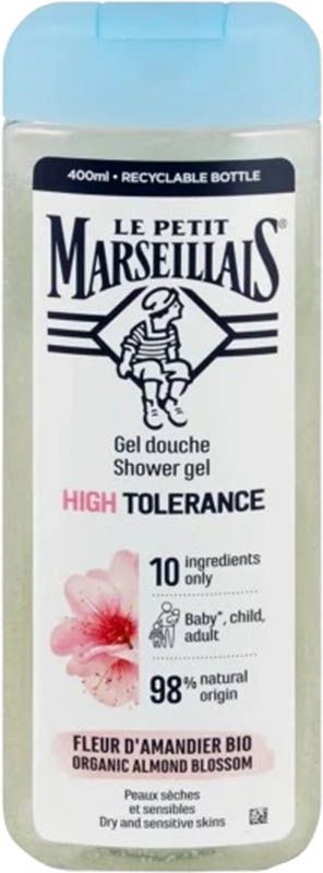 LE PETIT MARSEILLAIS Cr de douche BIO Fleur d'amandier 400ml