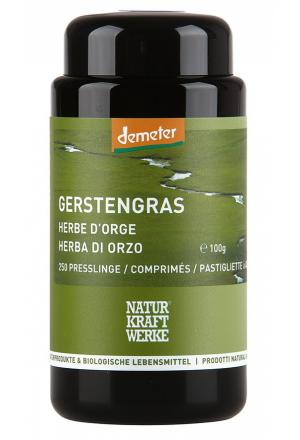 NATURKRAFTWERKE Herbe d'orge pressée Demeter 250 pièces NATURKRAFTWERKE Herbe d'orge pressée Demeter 250 pièces