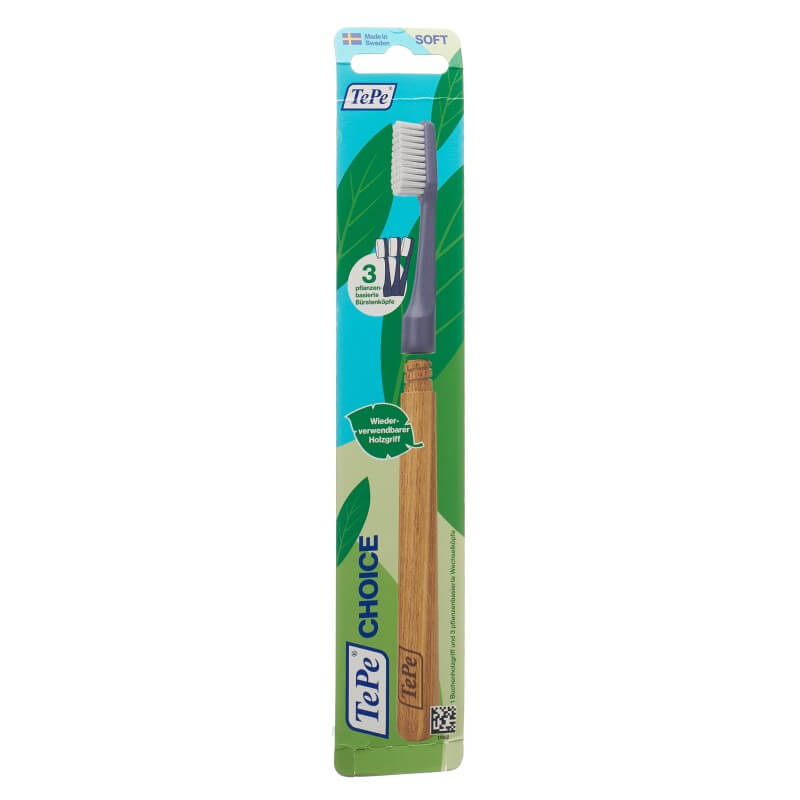 Brosse à dents TePe Choice avec 3 têtes interchangeables