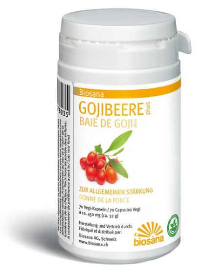 BIOSANA Gojibeere plus Kaps Ds 70 Stück BIOSANA Gojibeere plus Kaps Ds 70 Stück