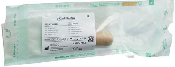 Valve de cathéter Stäubli KV 100 EH Commande à une main