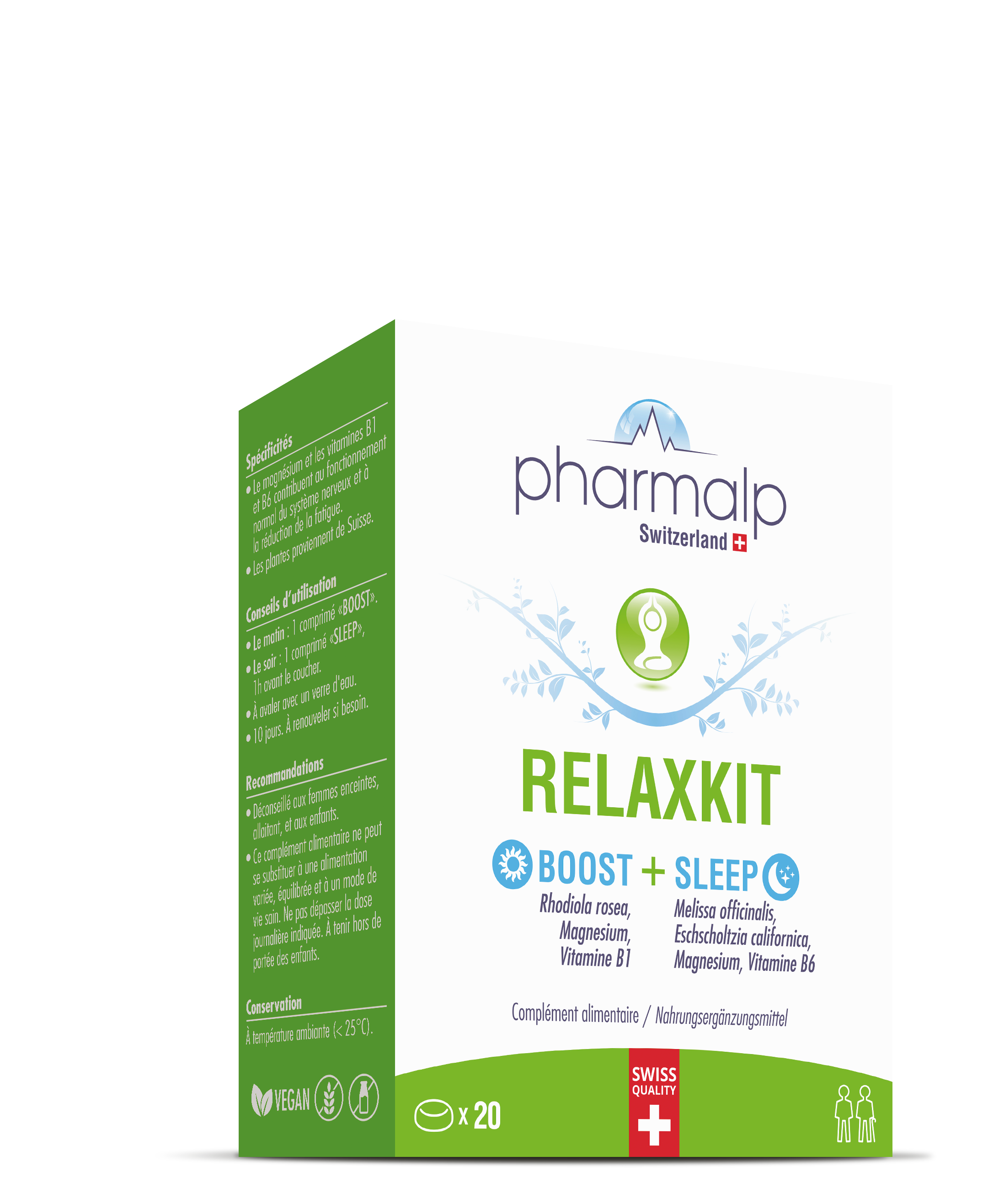 Pharmalp RELAXKIT Boost & Sleep comprimés 20 pièces Pharmalp RELAXKIT Boost & Sleep comprimés 20 pièces