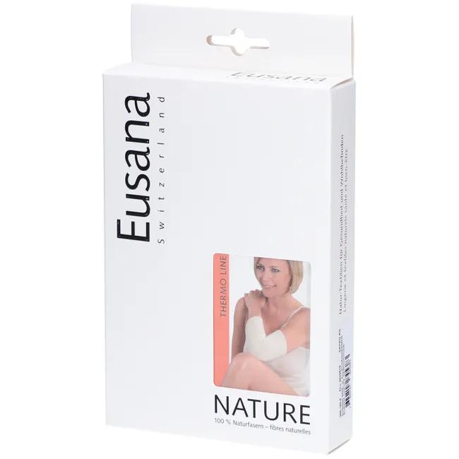 EUSANA Chauffe-genoux double tricot XL ivoire