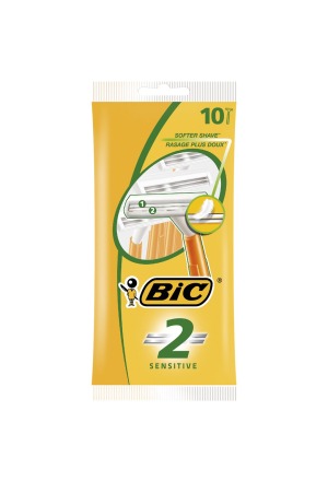 BIC 2 Sensitive Rasoir à 2 lames 10 pièces