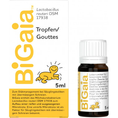 BiGaia® gouttes avec Lactobacillus reuteri, 5ml BiGaia® gouttes avec Lactobacillus reuteri, 5ml