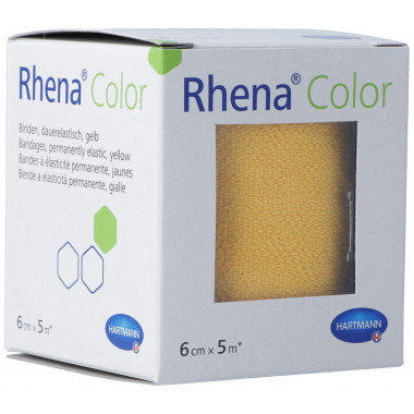 Bande élastique Rhena Color 6cmx5m jaune