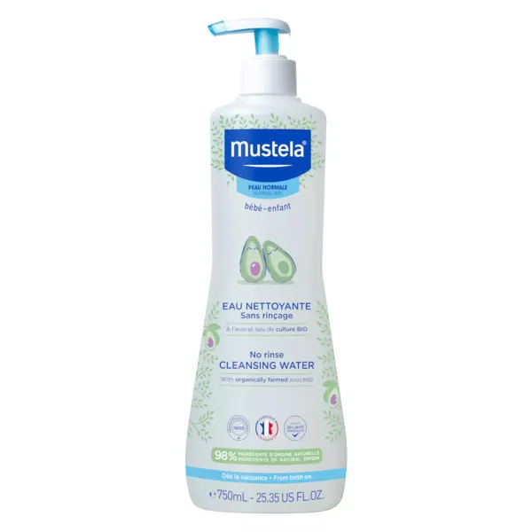 Mustela Fluide nettoyant sans rinçage peaux normales 750ml