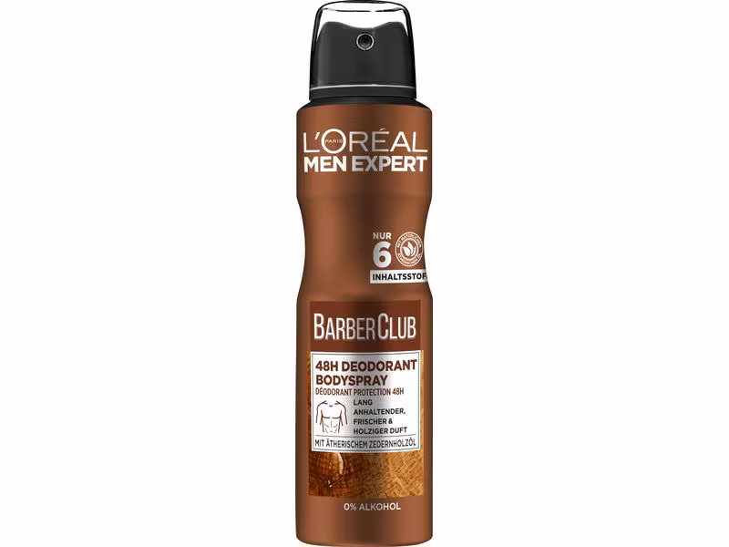 L'OREAL PARIS Men Expert Barber Club Déodorant spray 48 h 150 ml