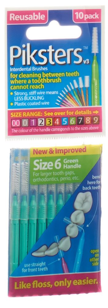 PIKSTERS Brosses interdentaires 6 10 pièces
