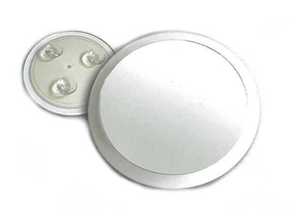 HERBA Miroir grossissant 7 fois 23cm 3 ventouses