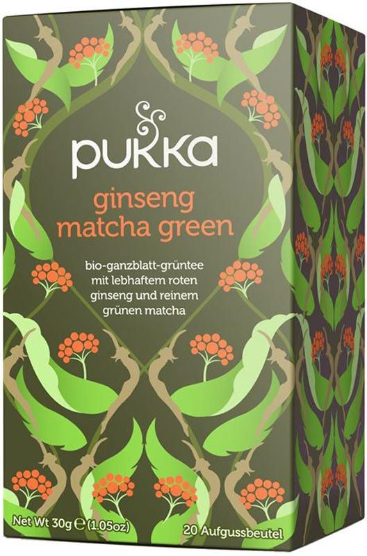 Pukka Ginseng Matcha Green Thé bio 20 pièces