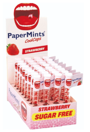 PAPERMINTS Cool Caps Fraise 32 pièces