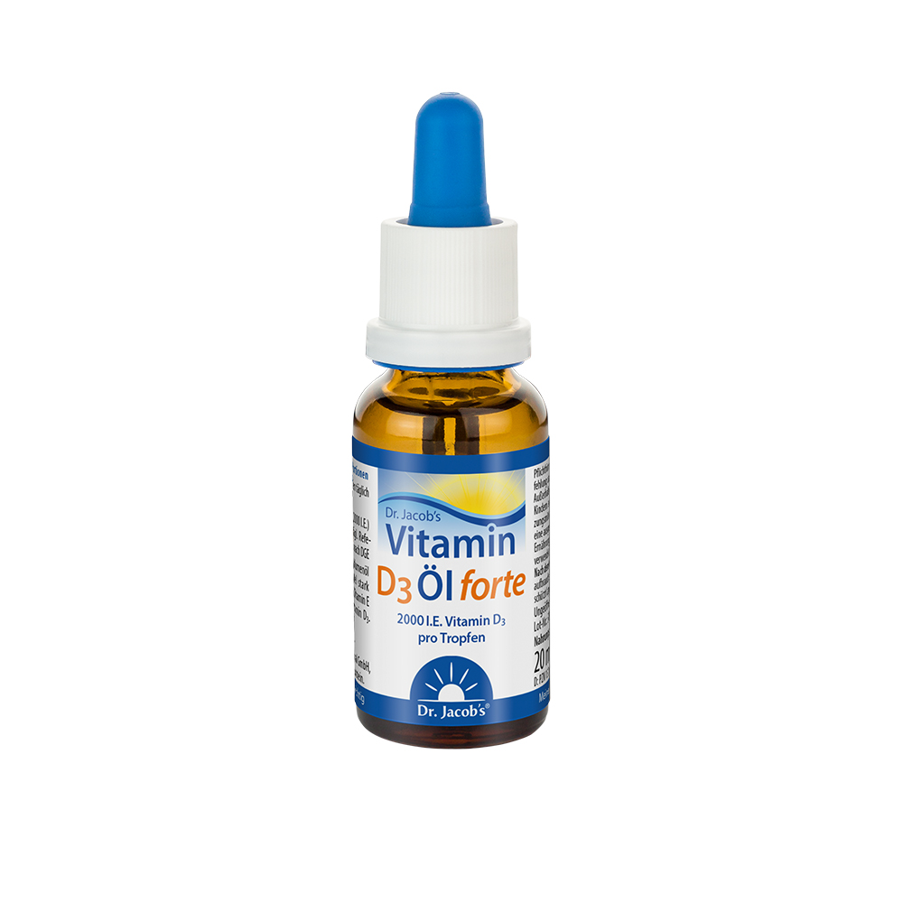 DR. JACOB'S Huile de vitamine D3 20ml DR. JACOB'S Huile de vitamine D3 20ml
