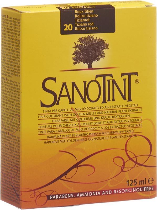 Sanotint couleur de cheveux 20 rouge tizia