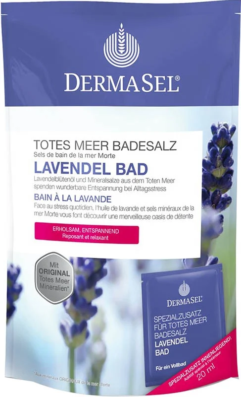 DERMASEL Sel de bain Lavande D/F 400 g