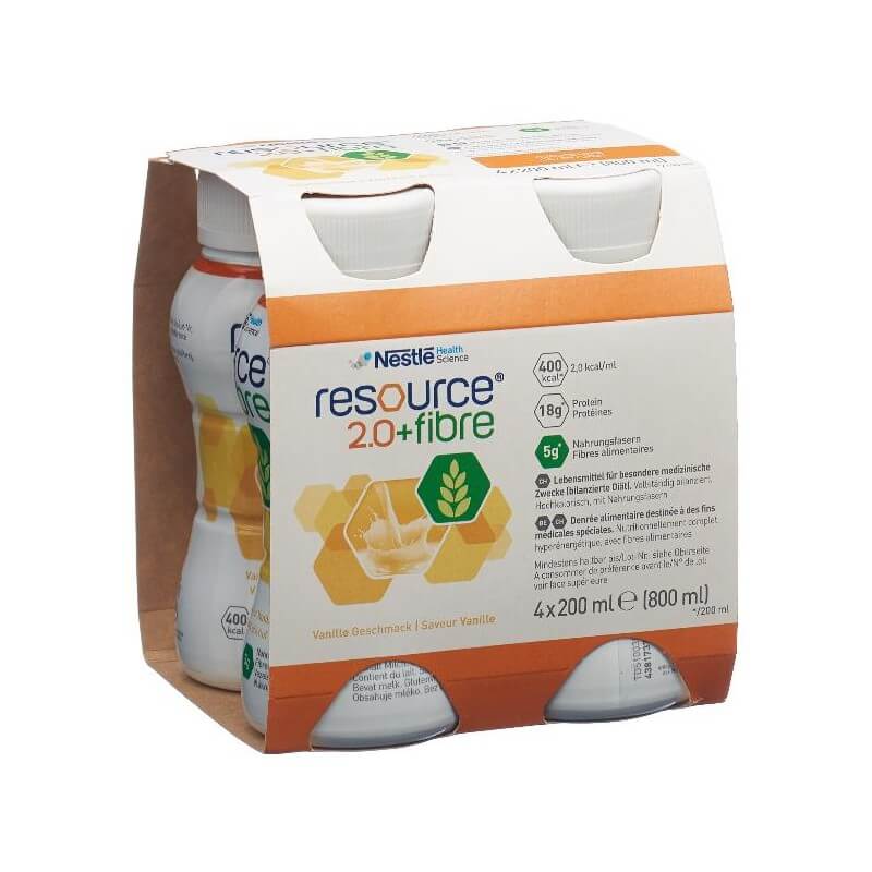 Resource 2.0 Fibre Vanille 4 x 200ml
